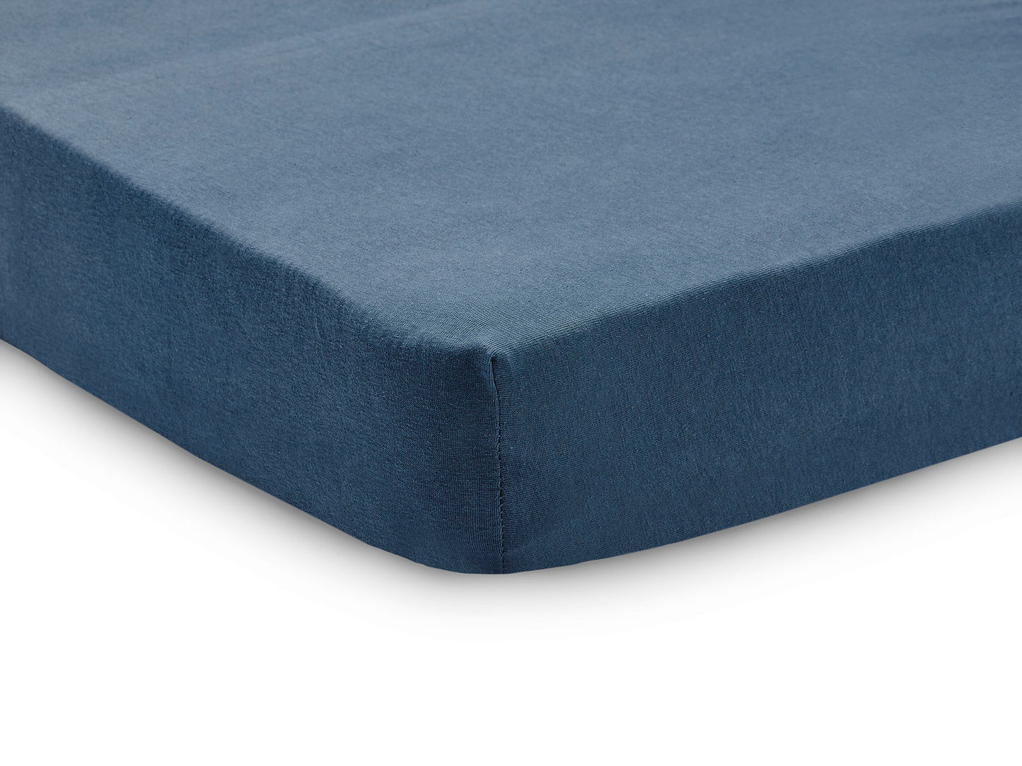 Jollein Hoeslaken Ledikant Jersey 60x120cm - Jeans Blue - 2 Stuks