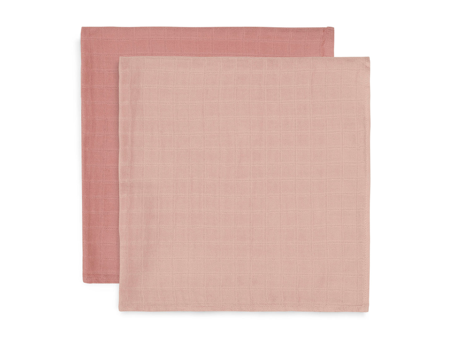 Jollein Hydrofiele Doek Large 115x115cm Bamboe Katoen - Pale Pink - 2 Stuks