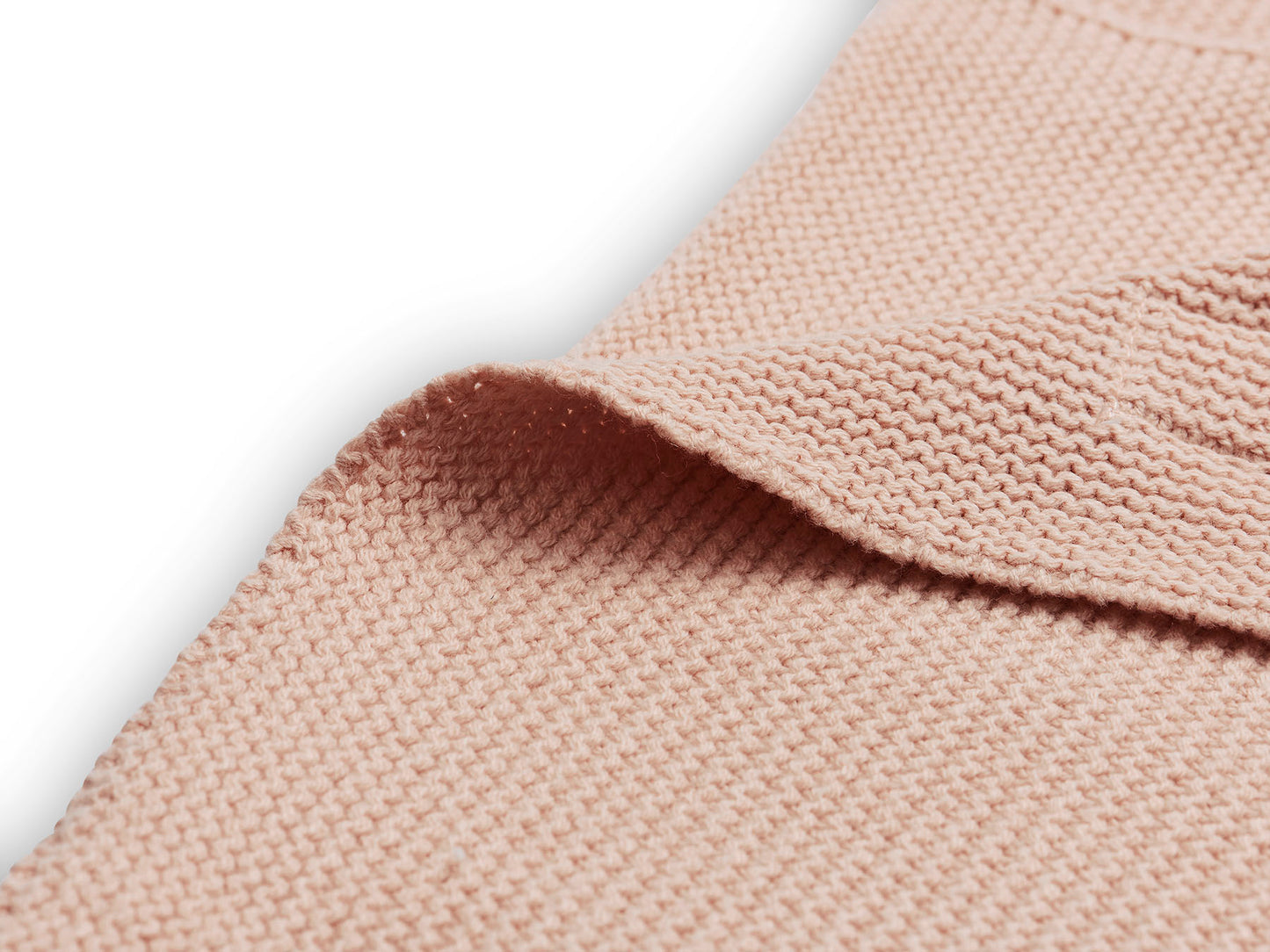 Jollein Wiegdeken 75x100cm Basic Knit - Pale Pink