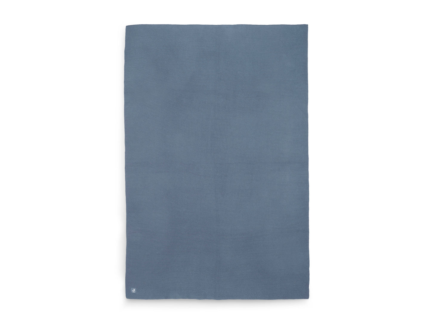 Jollein Babydecke Kinderbett Basic Knit 100x150 cm - Jeans Blue