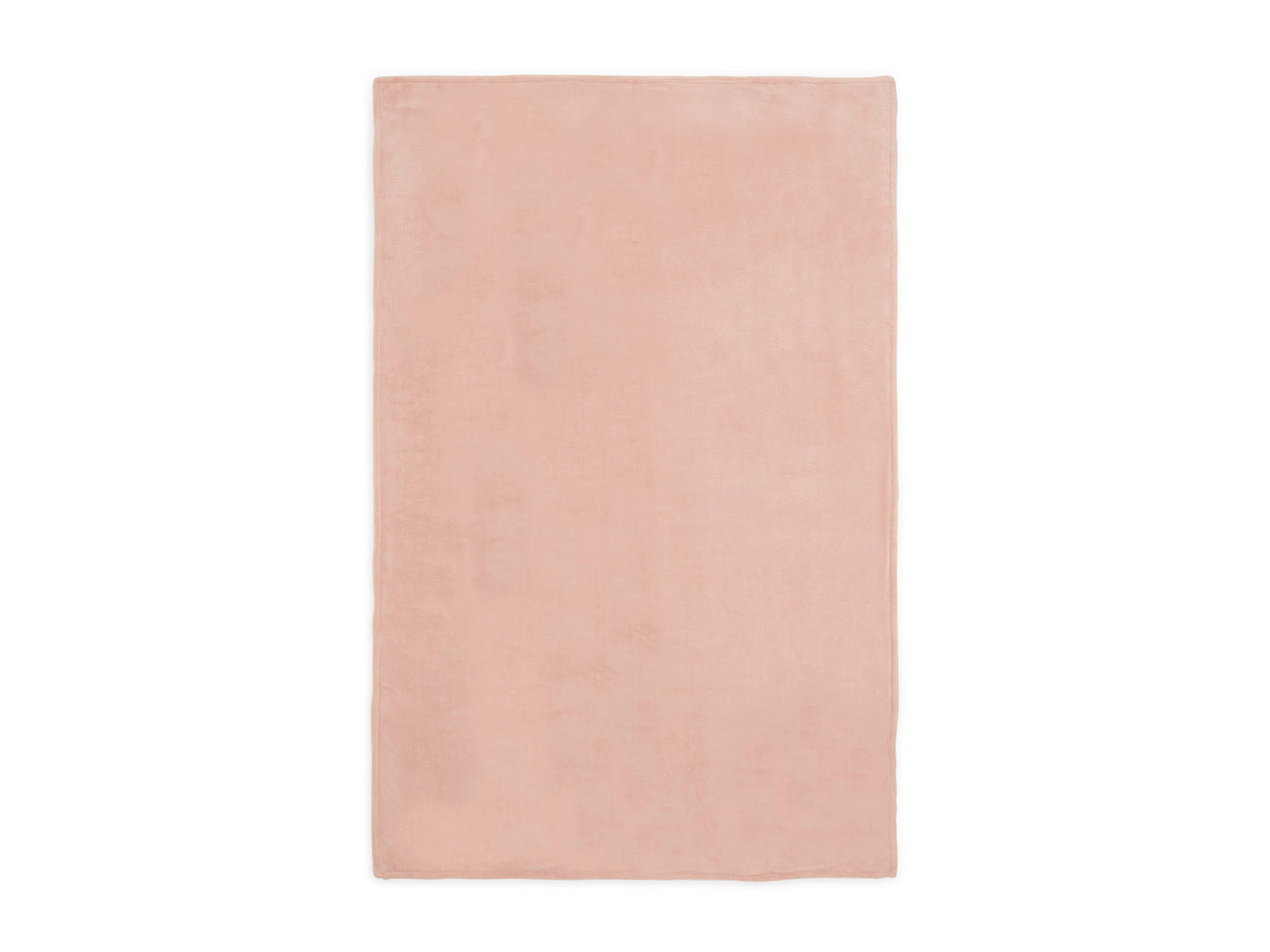 Jollein Babydecke Wiege River Knit 75 x 100 cm - Pale Pink/Coral Fleece