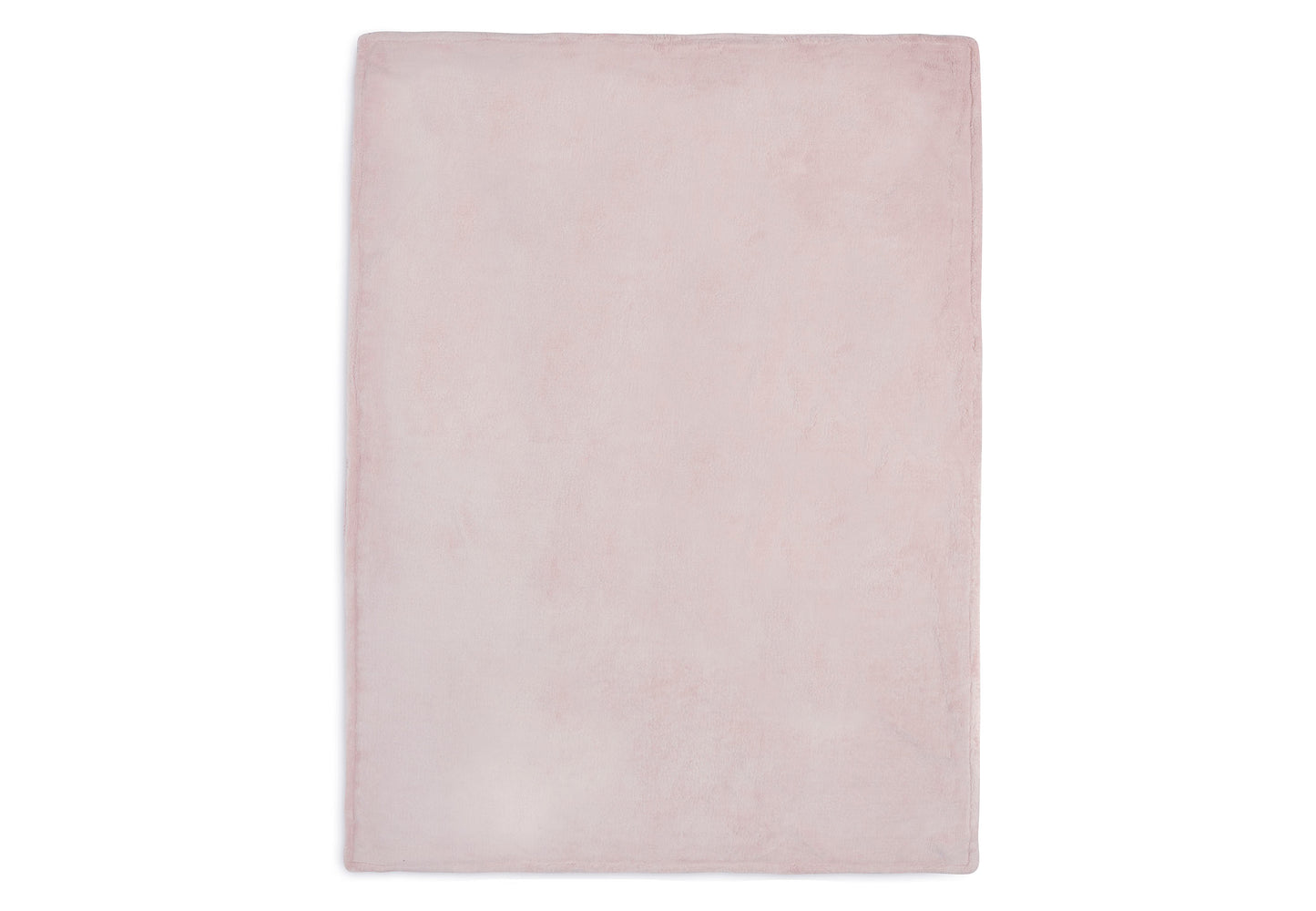 Jollein Babydecke Kinderbett Basic Knit 100x150cm - Pale Pink/Coral Fleece