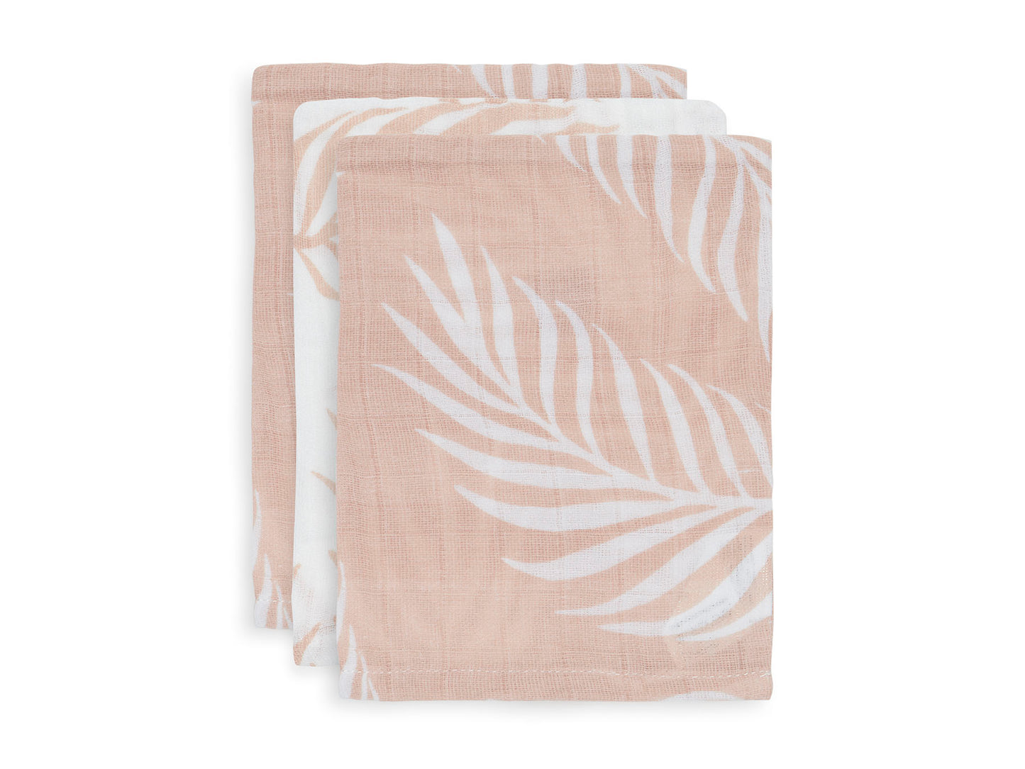 Jollein Hydrofiel Washandje Nature - Pale Pink - 3 Stuks